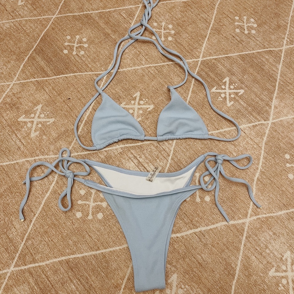 Baby Blue String Bikini